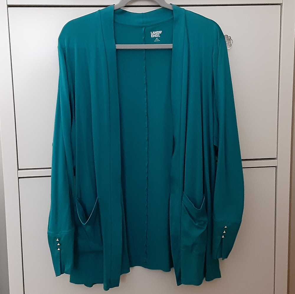 Lands' End Lightweight Cotton Cardigan